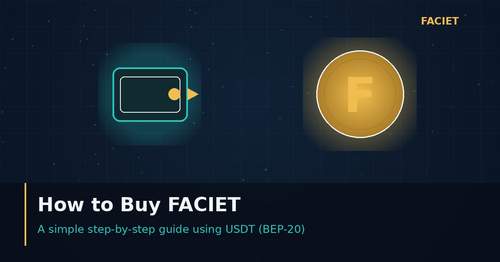How to buy FACIET token wallet and coin illustration
