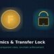 FACIET tokenomics transfer lock coin and padlock illustration
