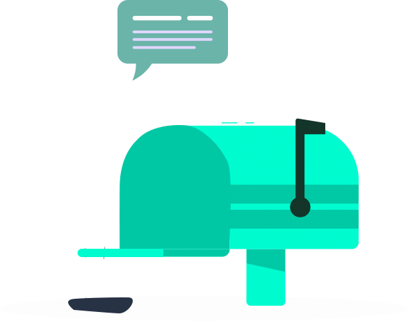 Decorative abstract shape accent in the FACIET contact section